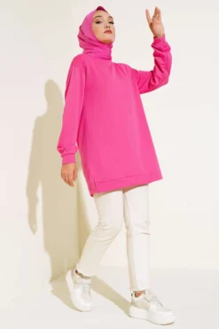 Vista alternativa de Printed Patch Tunic Fuchsia