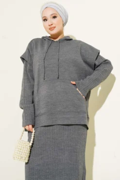 Alternative view of Vest Dress with Vest Knit Two-Piece Set