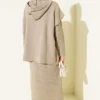 Vest Dress with Vest Knit Two-Piece Set Mink al por mayor clothing set view 3 - Hicabistan fábrica Turquía