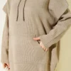 Vest Dress with Vest Knit Two-Piece Set Mink al por mayor clothing set view 4 - Hicabistan fábrica Turquía