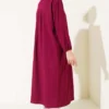 Bark Long Shirt Burgundy al por mayor shirt view 3 - Hicabistan fábrica Turquía
