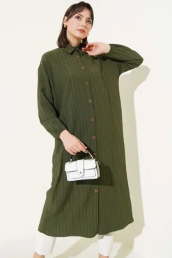 Bark Long Shirt Khaki