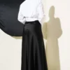 Cross Button Tied Short Shirt White wholesale shirt view 3 - Hicabistan Turkey factory