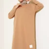 Emblem Long Basic Tunic Camel