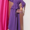 Two-Piece Set with Drawstring Skirt Lilac
