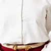 Balloon Sleeve Short Shirt Ecru all'ingrosso shirt view 4 - Hicabistan fabbrica Turchia