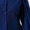Balloon Sleeve Short Shirt Navy Blue all'ingrosso shirt view 4 - Hicabistan fabbrica Turchia