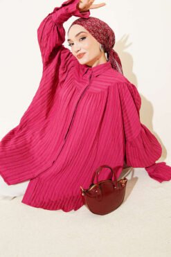 Balloon Sleeve Cuffed Shirt