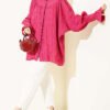 Balloon Sleeve Cuffed Shirt all'ingrosso shirt view 2 - Hicabistan fabbrica Turchia