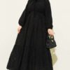 Dress with Belt Tie Detail Black