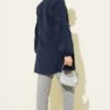 Gathered Waist Pleated Shirt Navy Blue wholesale shirt view 3 - Hicabistan Turkey factory