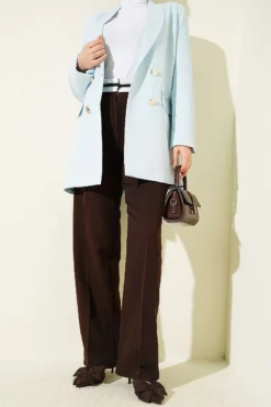 Belted Palazzo Pants Brown