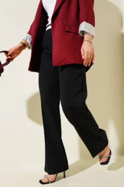 Belted Palazzo Pants Black