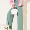 Belt Detail Pleated Trousers