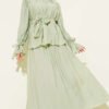 Belted Skirt Set wholesale clothing set view 2 - Hicabistan Turkey factory