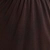 Belted Detail Slip Skirt Brown wholesale skirt view 4 - Hicabistan Turkey factory