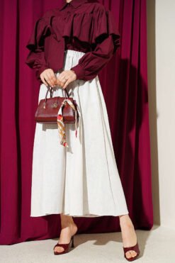 Basic Pants Skirt Ecru
