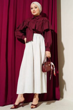 Vista alternativa di Basic Pants Skirt Ecru