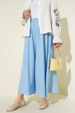 Basic Pants Skirt Blue