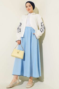 Alternative view of Basic Pants Skirt Blue
