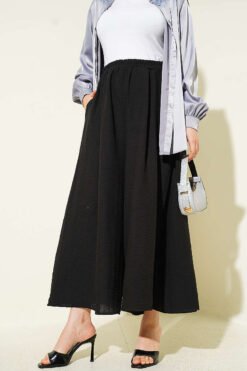Basic Pants Skirt Black