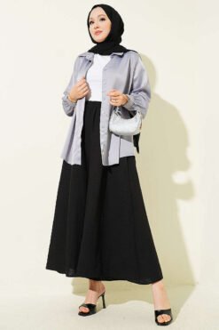 Alternative view of Basic Pants Skirt Black