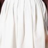Pocketed Poplin Skirt White wholesale skirt view 4 - Hicabistan Turkey factory