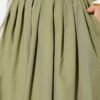 Pocketed Poplin Skirt wholesale skirt view 4 - Hicabistan Turkey factory