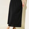 Waist Elastic Skirt Black groothandel skirt - Hicabistan Turkije fabriek