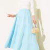Elastic Waist A-Line Skirt wholesale skirt view 2 - Hicabistan Turkey factory