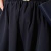 Elastic Waistband Belted Poplin Skirt Navy Blue all'ingrosso skirt view 4 - Hicabistan fabbrica Turchia