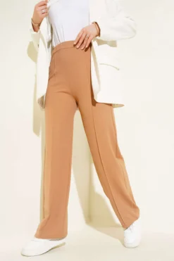 Alternative view of Belted Drawstring Pants Camel