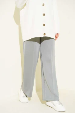 Waistband Scuba Pants Grey
