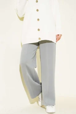 Alternative view of Waistband Scuba Pants Grey