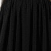 Elastic Waist Chiffon Flared Skirt Black en gros skirt view 4 - Hicabistan usine Turquie