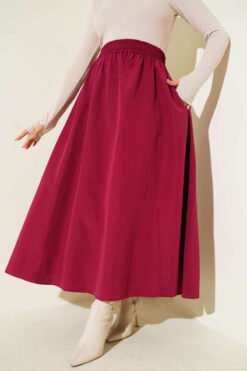Elastic Waist Terikoton Skirt en gros skirt - Hicabistan usine Turquie