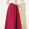 Elastic Waist Terikoton Skirt en gros skirt view 3 - Hicabistan usine Turquie