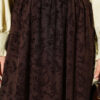 Elastic Waist Tulle Floral Skirt Brown wholesale skirt view 4 - Hicabistan Turkey factory