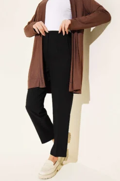 Carrot Pants with Belt Black