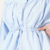 Belted Gathered Short Shirt all'ingrosso shirt view 4 - Hicabistan fabbrica Turchia