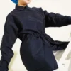Oversize Odesa Shirt Navy Blue al por mayor shirt - Hicabistan fábrica Turquía