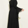 Belted Chiffon Evening Dress Black en gros dress view 3 - Hicabistan usine Turquie