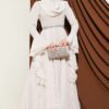 Belted Chiffon Evening Dress Stone بالجملة dress - Hicabistan مصنع تركيا