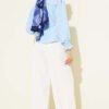 Belted Ankle-Elastic Short Shirt Blue - Afbeelding 3