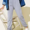 Waist and Ankle Elastic Jogger Pants wholesale pants view 2 - Hicabistan Turkey factory