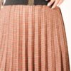 Belted Elastic Pleated Skirt بالجملة skirt view 4 - Hicabistan مصنع تركيا