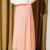Elastic Waist Floral Lace Skirt Salmon wholesale skirt view 3 - Hicabistan Turkey factory
