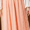 Elastic Waist Floral Lace Skirt Salmon wholesale skirt view 4 - Hicabistan Turkey factory