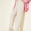 Waist Elastic Gingham Pants Stone wholesale pants view 2 - Hicabistan Turkey factory