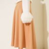 Elastic Waist Flared Basic Skirt wholesale skirt view 3 - Hicabistan Turkey factory